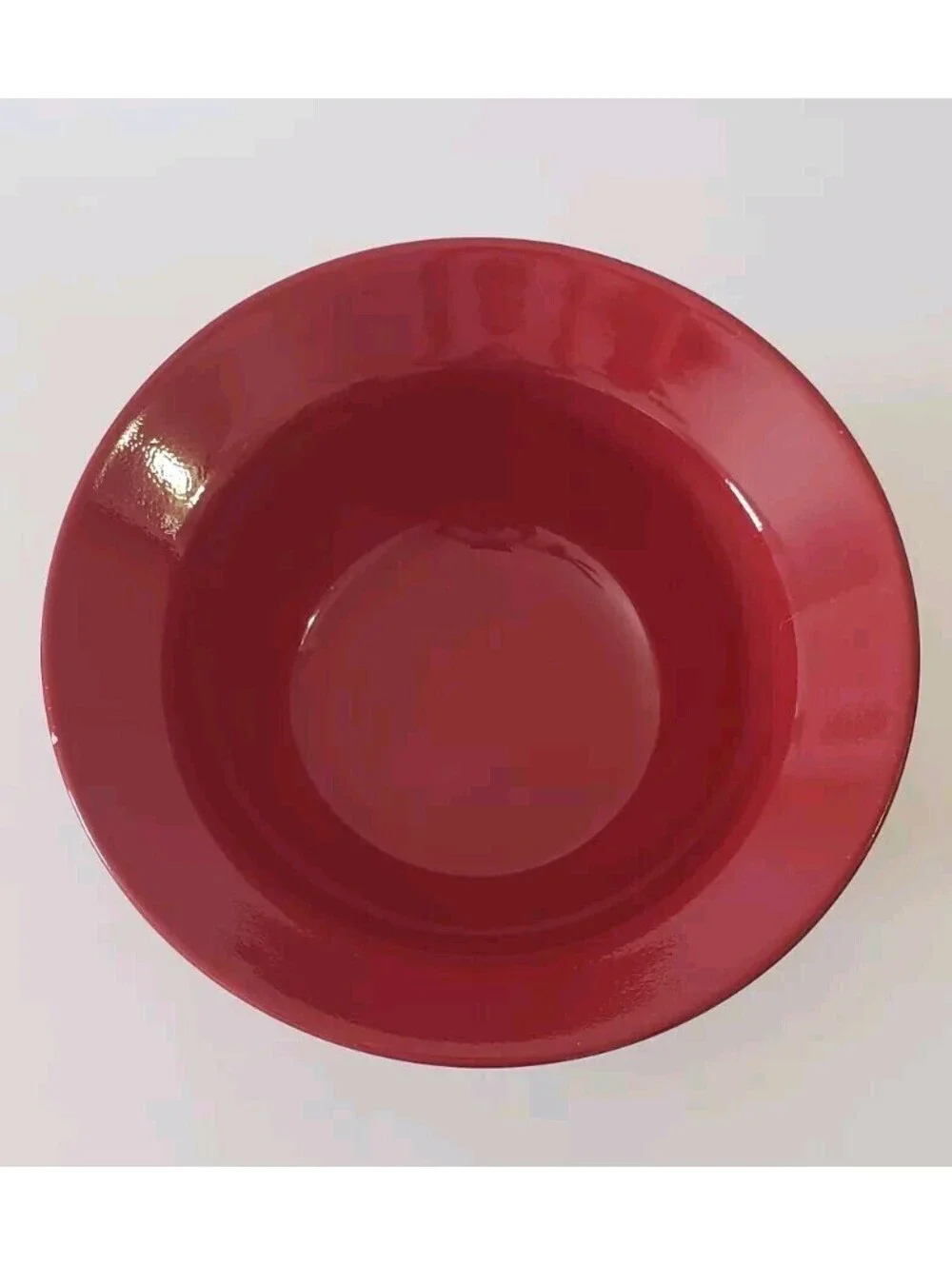 Red Earthenware Bowl Made in Spain Pier 1 Christmas Festive Holidays Serving 10